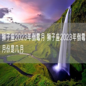 狮子座2023年倒霉月 狮子座2023年倒霉月份是几月