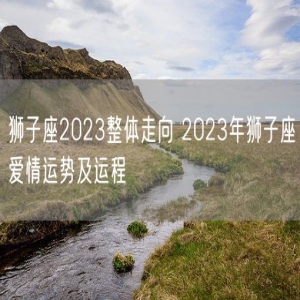 狮子座2023整体走向 2023年狮子座爱情运势及运程 