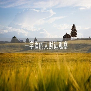 一字眉的人财运观察