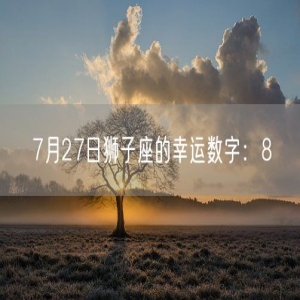 7月27日狮子座的幸运数字：8