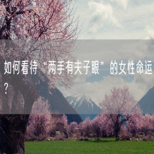 如何看待“两手有夫子眼”的女性命运？