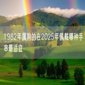 1982年属狗的在2025年佩戴哪种手串最适宜