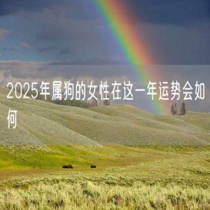 2025年属狗的女性在这一年运势会如何