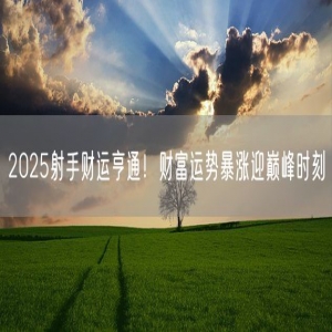 2025射手财运亨通！财富运势暴涨迎巅峰时刻