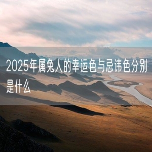 2025年属兔人的幸运色与忌讳色分别是什么