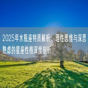 2025年水瓶座特质解析：理性思维与深思熟虑的星座性格深度剖析