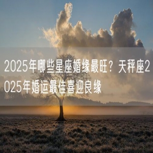 2025年哪些星座婚缘最旺？天秤座2025年婚运最佳喜迎良缘