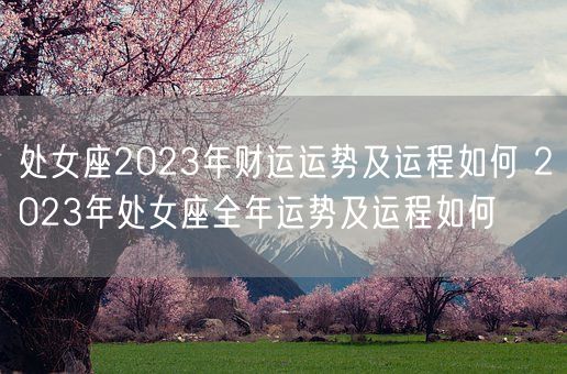 处女座2023年财运运势及运程如何 2023年处女座全年运势及运程如何(图1)