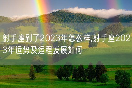 射手座到了2023年怎么样,射手座2023年运势及运程发展如何(图1)