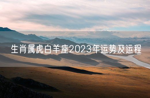 生肖属虎白羊座2023年运势及运程(图1)
