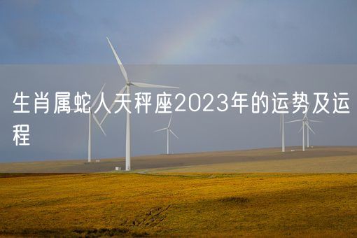 生肖属蛇人天秤座2023年的运势及运程(图1)