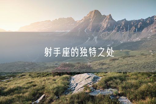 射手座的独特之处(图1)