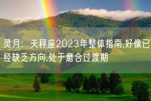 灵月：天秤座2023年整体指南,好像已经缺乏方向,处于磨合过渡期(图1)