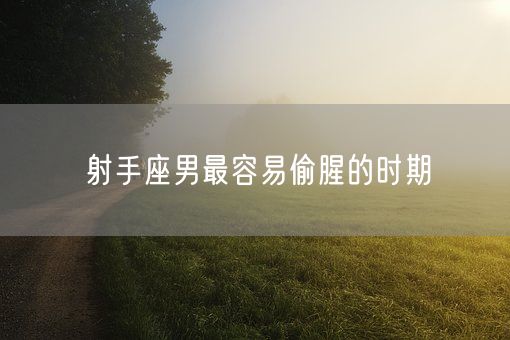 射手座男最容易偷腥的时期(图1)
