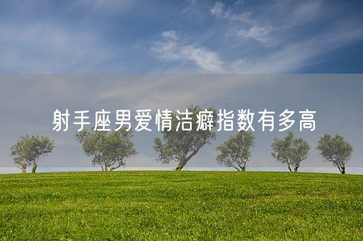 射手座男爱情洁癖指数有多高(图1)