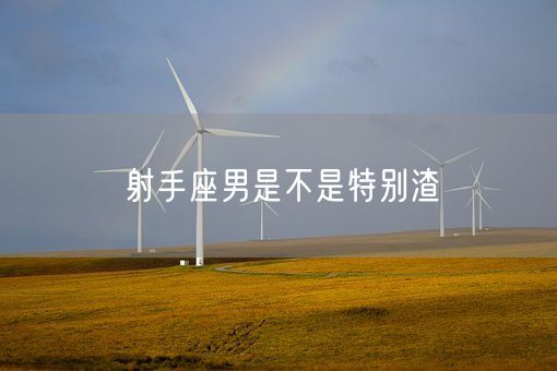 射手座男是不是特别渣(图1)