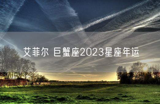 艾菲尔 巨蟹座2023星座年运 (图1)