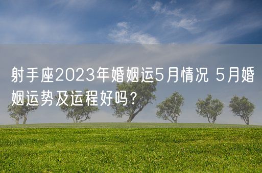 射手座2023年婚姻运5月情况 5月婚姻运势及运程好吗？(图1)