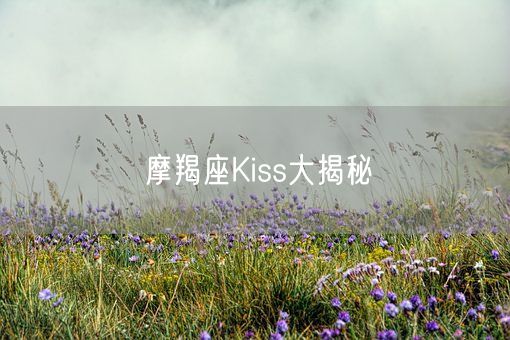 摩羯座Kiss大揭秘(图1)
