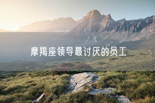 摩羯座领导最讨厌的员工(图1)