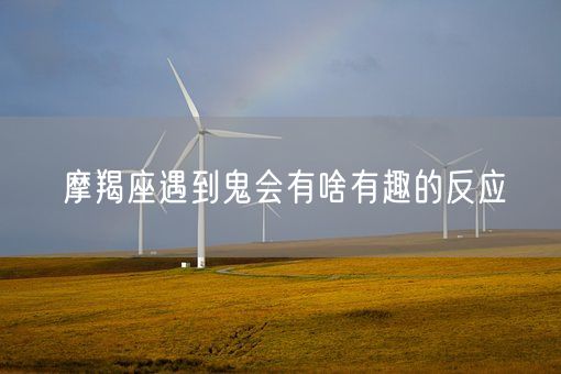 摩羯座遇到鬼会有啥有趣的反应(图1)