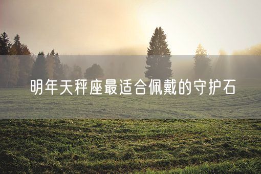 明年天秤座最适合佩戴的守护石(图1)