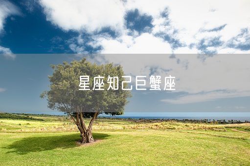 星座知己巨蟹座(图1)