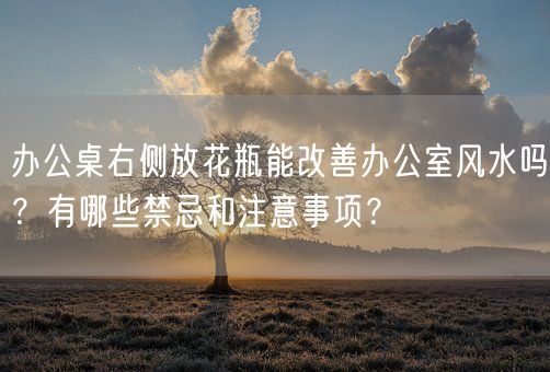 办公桌右侧放花瓶能改善办公室风水吗？有哪些禁忌和注意事项？(图1)