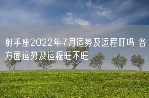 射手座2022年7月运势及运程旺吗 各方面运势及运程旺不旺(图1)