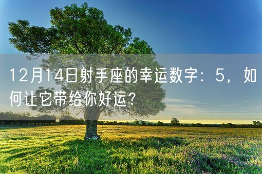 12月14日射手座的幸运数字：5，如何让它带给你好运？(图1)
