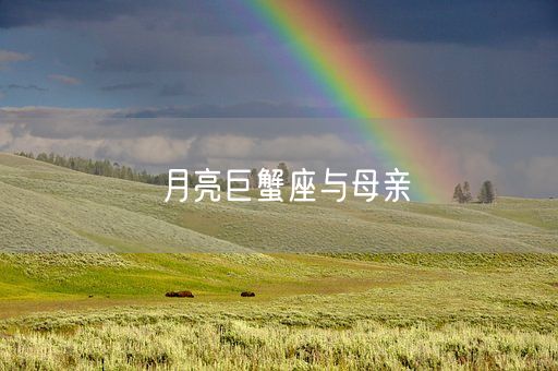 月亮巨蟹座与母亲(图1)