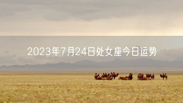 2023年7月24日处女座今日运势(图1)