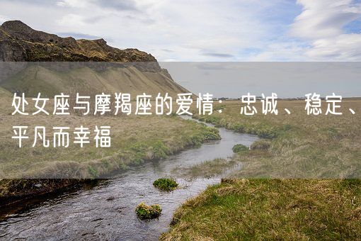 处女座与摩羯座的爱情：忠诚、稳定、平凡而幸福(图1)