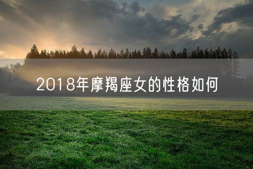 2018年摩羯座女的性格如何(图1) 2018年摩羯座女的性格如何(图1)