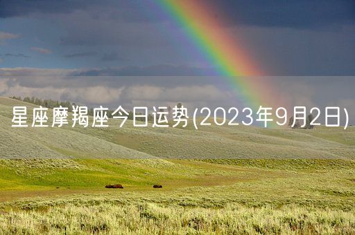 星座摩羯座今日运势(2023年9月2日) (图1)
