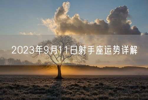2023年9月11日射手座运势详解(图1)