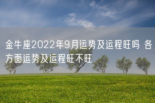金牛座2022年9月运势及运程旺吗 各方面运势及运程旺不旺(图1)