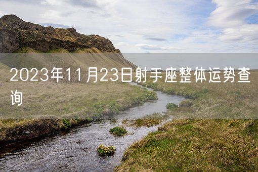 2023年11月23日射手座整体运势查询(图1)