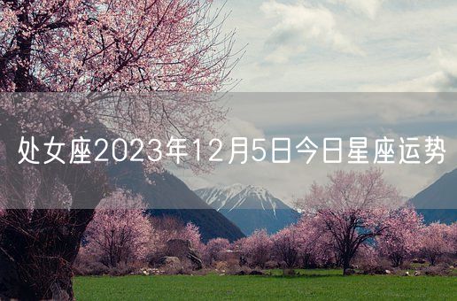 处女座2023年12月5日今日星座运势(图1)