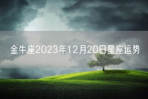 金牛座2023年12月20日星座运势(图1) 金牛座2023年12月20日星座运势(图1)