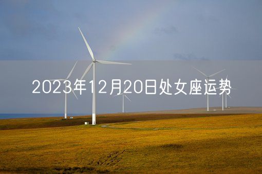 2023年12月20日处女座运势(图1)