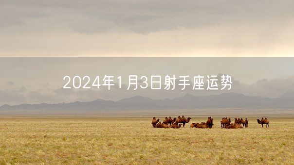 2024年1月3日射手座运势(图1)