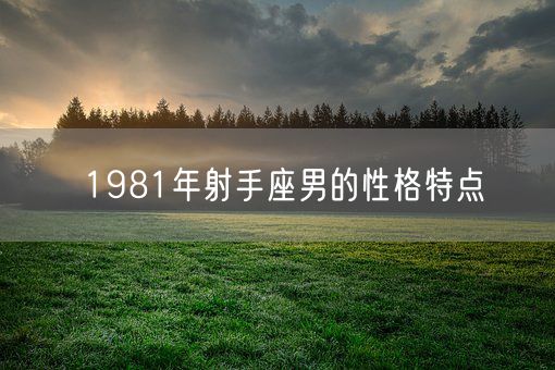 1981年射手座男的性格特点(图1)
