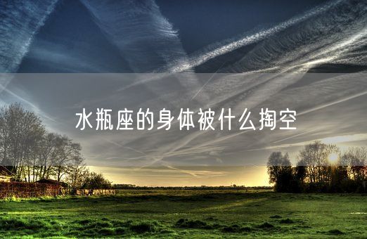 水瓶座的身体被什么掏空(图1)