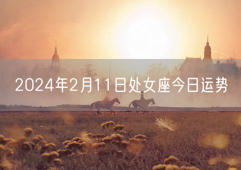 2024年2月11日处女座今日运势(图1)