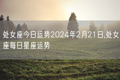 处女座今日运势2024年2月21日,处女座每日星座运势(图1)