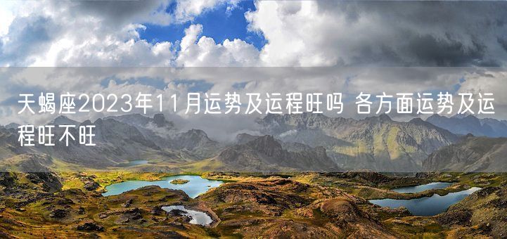 天蝎座2023年11月运势及运程旺吗 各方面运势及运程旺不旺(图1)