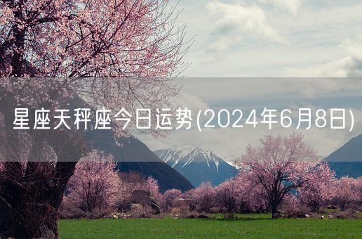 星座天秤座今日运势(2024年6月8日) (图1)