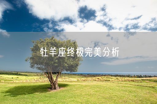 牡羊座终极完美分析(图1) 牡羊座终极完美分析(图1)