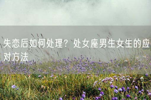 失恋后如何处理？处女座男生女生的应对方法(图1)